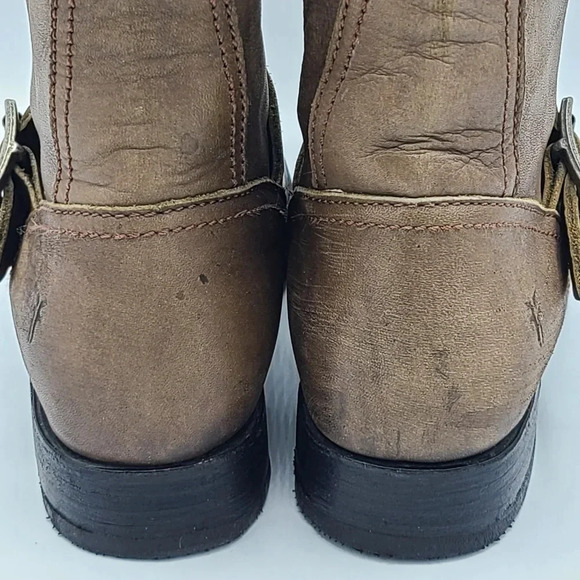 Frye Veronica 77618 Brown Leather Tall Knee High Riding Boots 5.5 - Picture 13 of 16